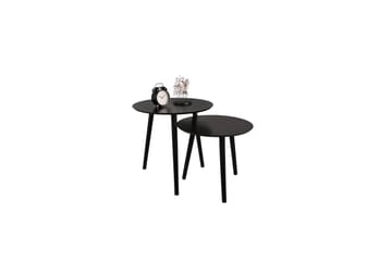 Bordsett Mirrors & More Vilana Svart - Svart - Møbler - Bord - Sofabord