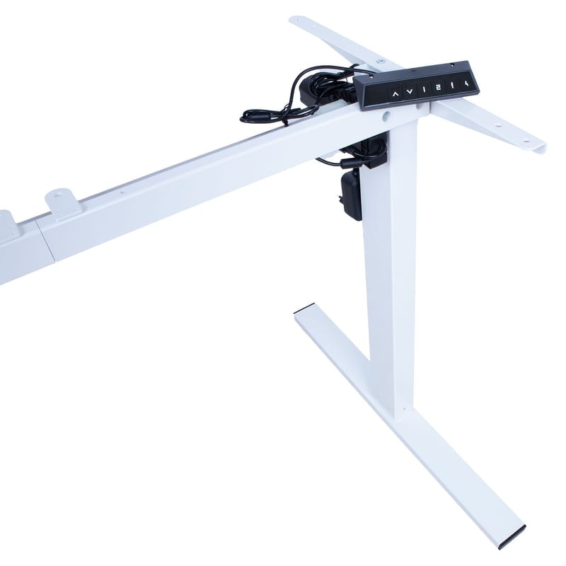 Bordbein HOME4YOU Ergo Fit med 1 motor Hvit - Hvit - Møbler - Bord - Bordtilbehør - Understell bord