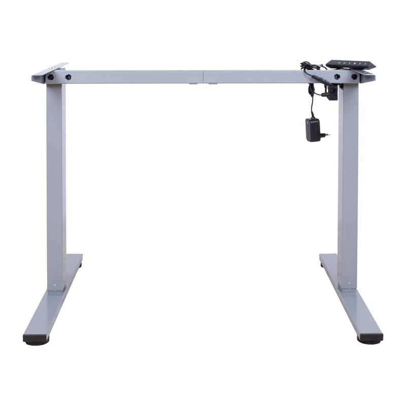 Bordbein HOME4YOU Ergo Fit med 1 motor Sølvgrå - Sølvgrå - Møbler - Bord - Bordtilbehør - Understell bord