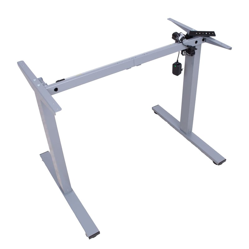 Bordbein HOME4YOU Ergo Fit med 1 motor Sølvgrå - Sølvgrå - Møbler - Bord - Bordtilbehør - Understell bord