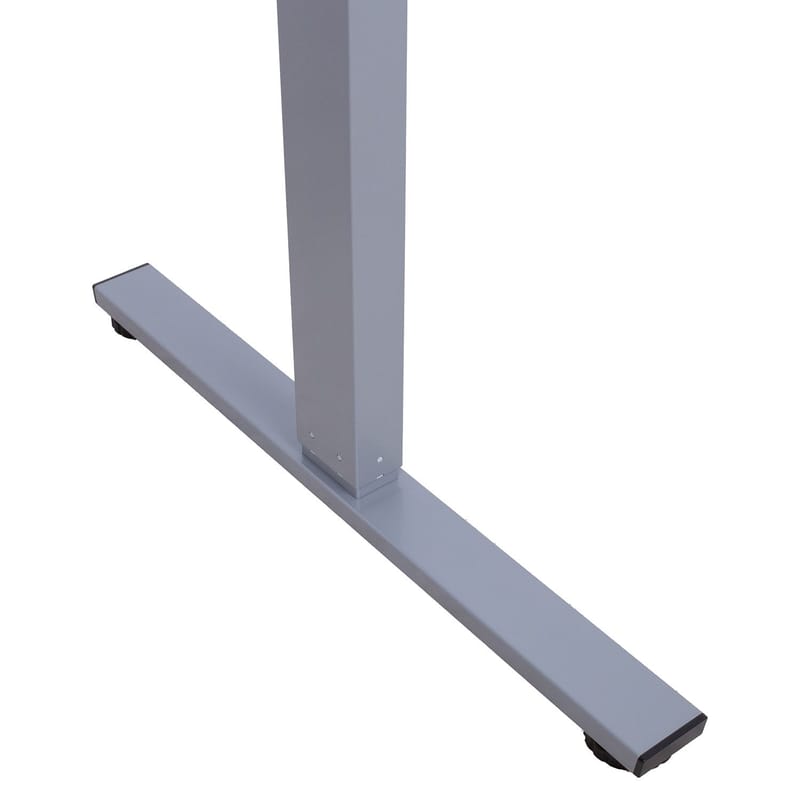 Bordbein HOME4YOU Ergo Fit med 1 motor Sølvgrå - Sølvgrå - Møbler - Bord - Bordtilbehør - Understell bord