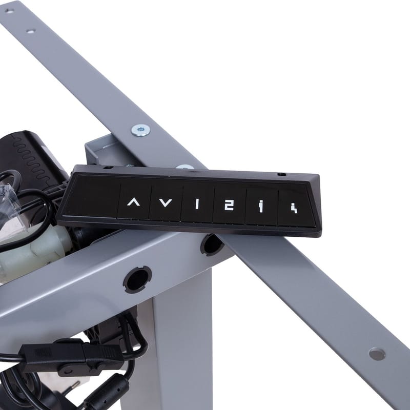 Bordbein HOME4YOU Ergo Fit med 1 motor Sølvgrå - Sølvgrå - Møbler - Bord - Bordtilbehør - Understell bord