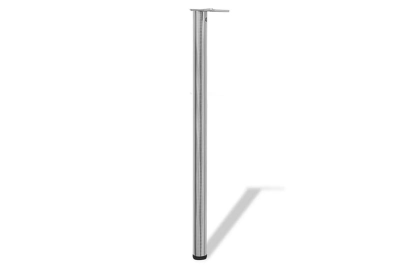 4 Height justerbare Bordben Børstet nikkel 1100 mm - Børstet Nikkel - Møbler - Bord - Bordtilbehør - Bordben