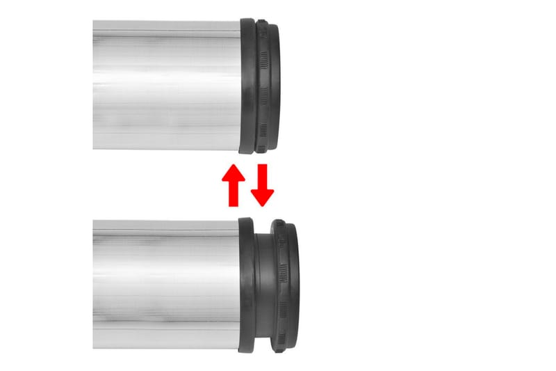4 Height justerbare Bordben Børstet nikkel 1100 mm - Børstet Nikkel - Møbelben - Bordben