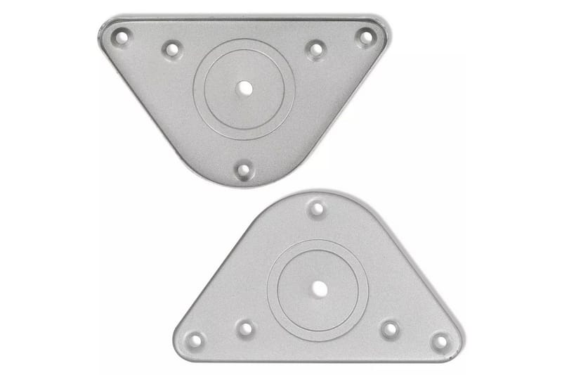 4 Height justerbare Bordben Børstet nikkel 710 mm - Børstet Nikkel - Møbler - Bord - Bordtilbehør - Bordben