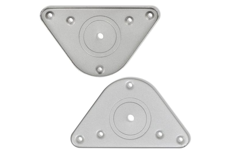 4 justerbare Bordben børstet nikkel 870 mm - Børstet Nikkel - Møbler - Bord - Bordtilbehør - Bordben
