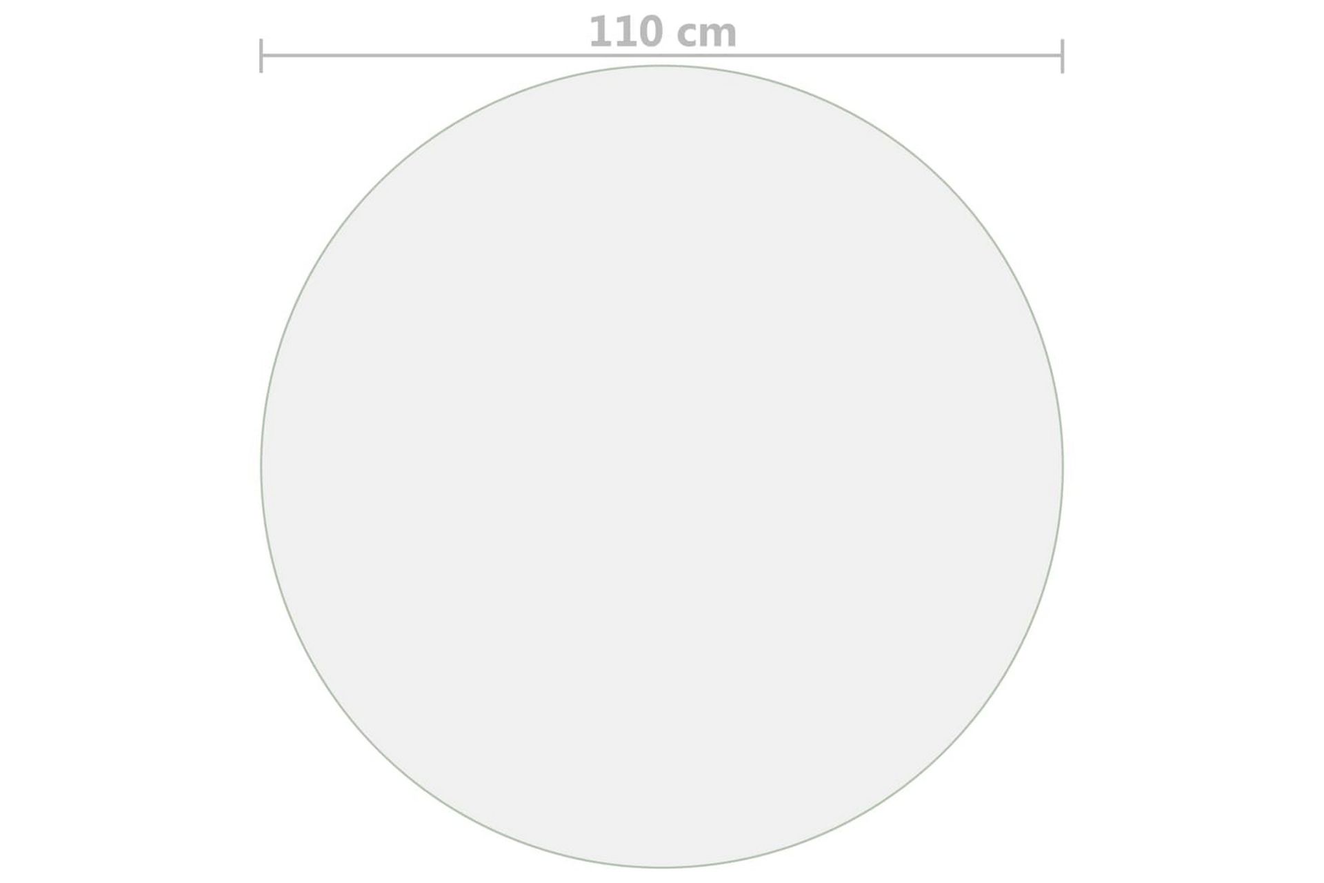 Bordbeskytter gjennomsiktig Ø 110 cm 2 mm PVC - Møbler - Bord - Bordtilbehør