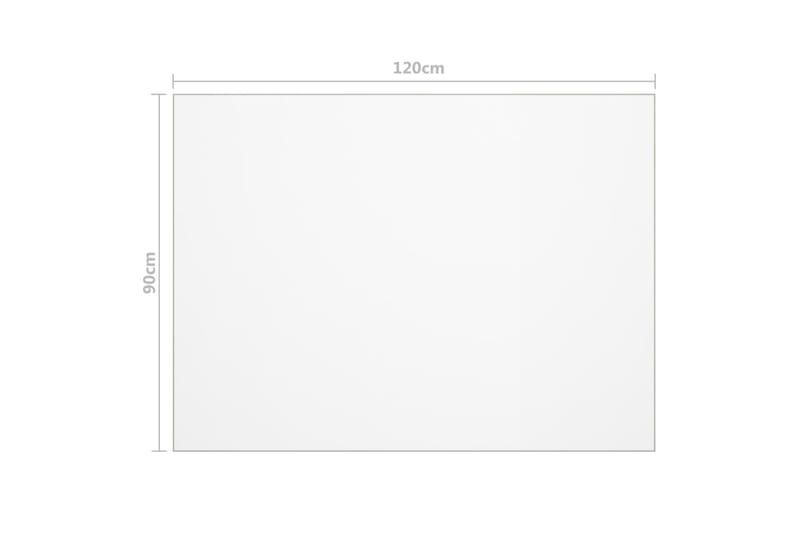 Bordbeskytter gjennomsiktig 120x90 cm 2 mm PVC - Møbler - Bord - Bordtilbehør