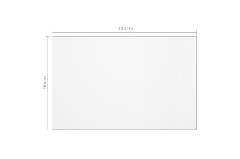 Bordbeskytter gjennomsiktig 140x90 cm 2 mm PVC - Møbler - Bord - Bordtilbehør