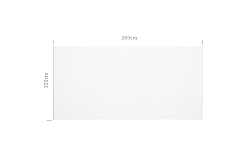 Bordbeskytter gjennomsiktig 200x100 cm 2 mm PVC - Møbler - Bord - Bordtilbehør