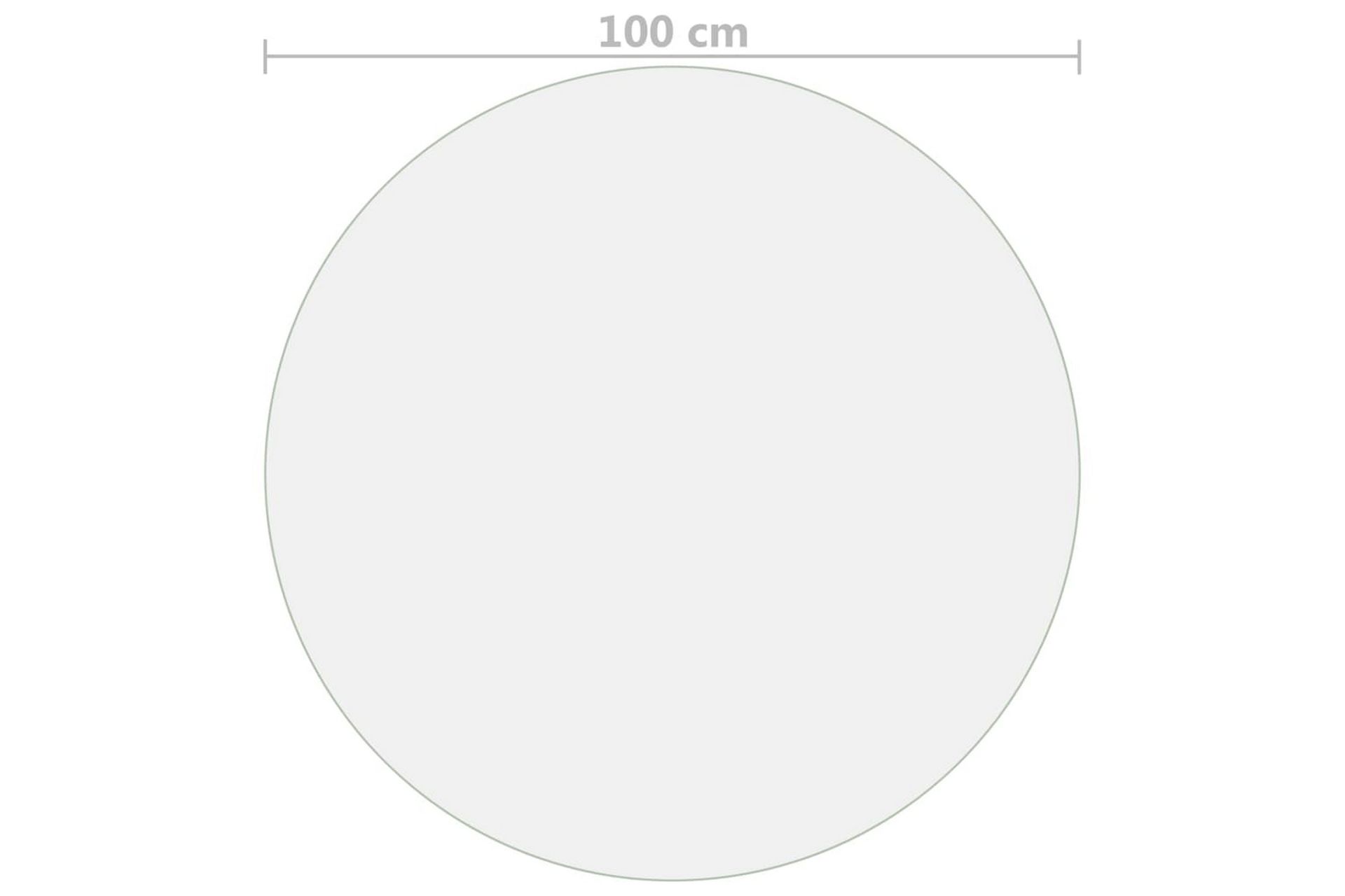 Bordbeskytter matt Ø 100 cm 2 mm PVC - Møbler - Bord - Bordtilbehør