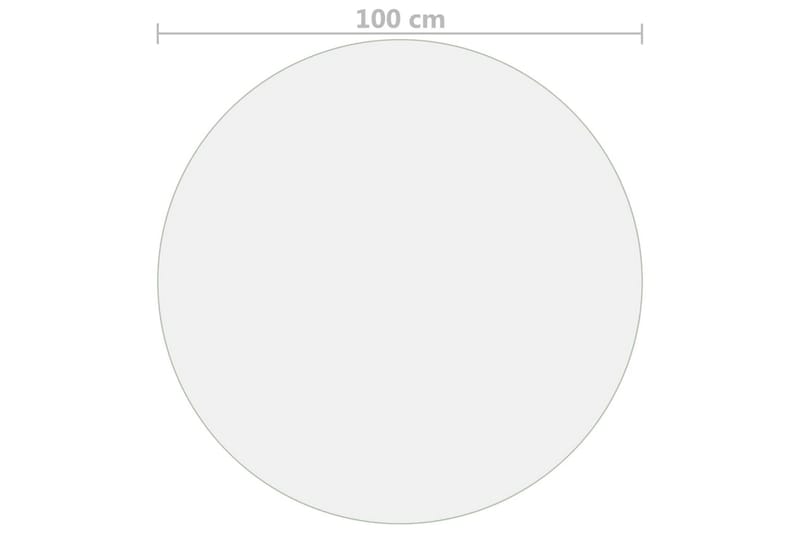 Bordbeskytter matt Ø 100 cm 2 mm PVC - Møbler - Bord - Bordtilbehør