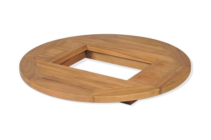 Bordplate ølkasse teak 70 cm - Bordplate