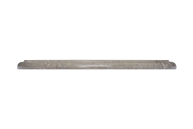 Bordplate grå Ø40x2,5 cm marmor - Grå - Bordplate