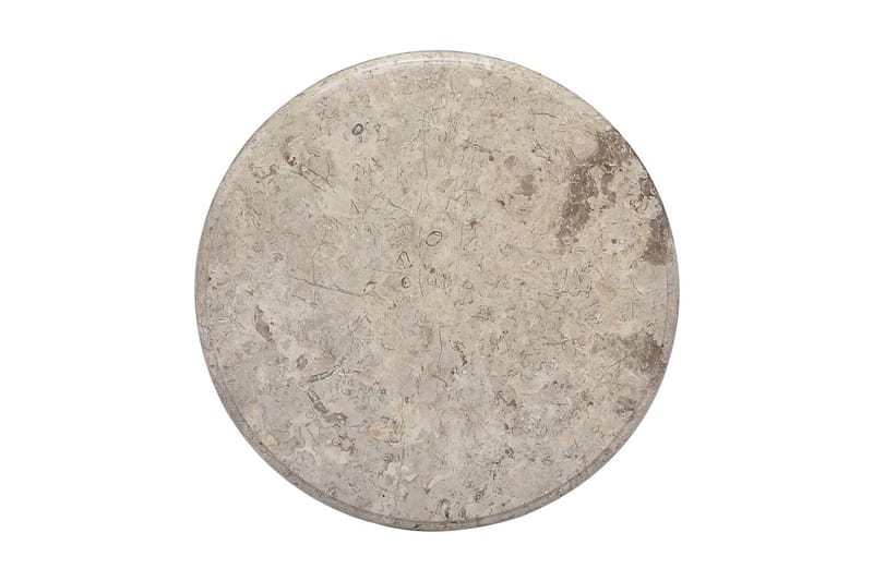 Bordplate grå Ø50x2,5 cm marmor - Grå - Bordplate