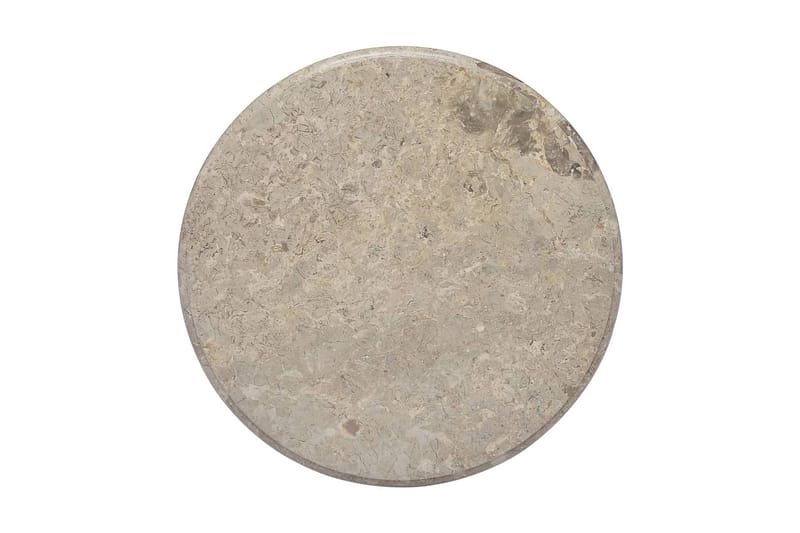 Bordplate grå Ø60x2,5 cm marmor - Grå - Bordplate