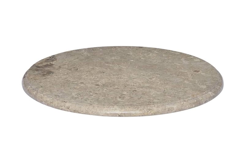 Bordplate grå Ø60x2,5 cm marmor - Grå - Bordplate