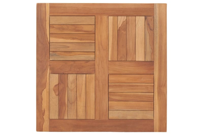 Bordplate heltre teak 60x60x2,5 cm - Brun - Bordplate