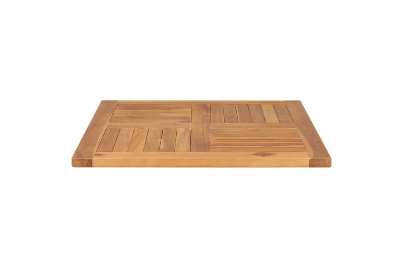 Bordplate heltre teak 70x70x2,5 cm - Brun - Bordplate