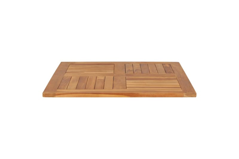 Bordplate heltre teak kvadratisk 80x80x2,5 cm - Bordplate