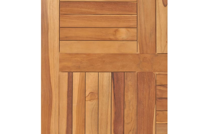 Bordplate heltre teak kvadratisk 80x80x2,5 cm - Bordplate