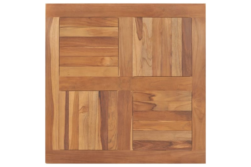 Bordplate heltre teak kvadratisk 80x80x2,5 cm - Møbler - Bord - Bordtilbehør - Bordplate