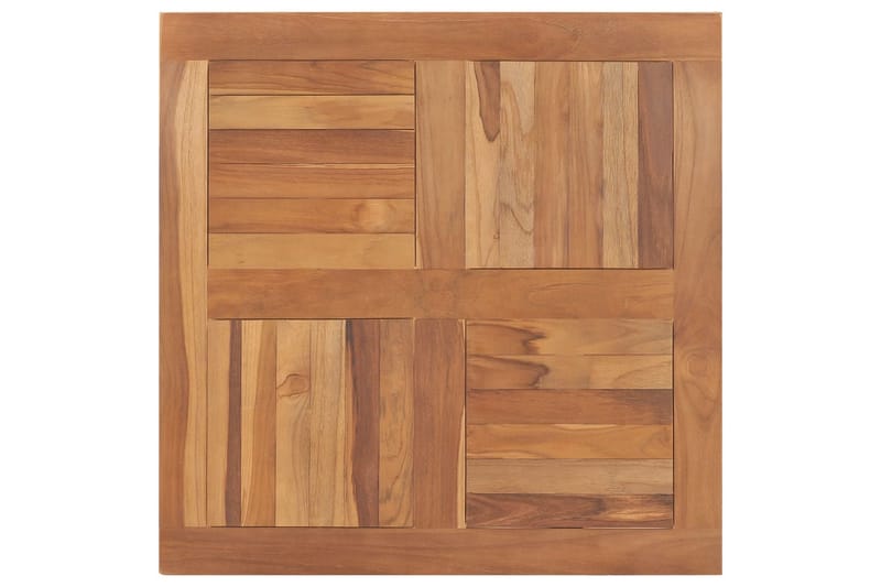 Bordplate heltre teak kvadratisk 80x80x2,5 cm - Bordplate