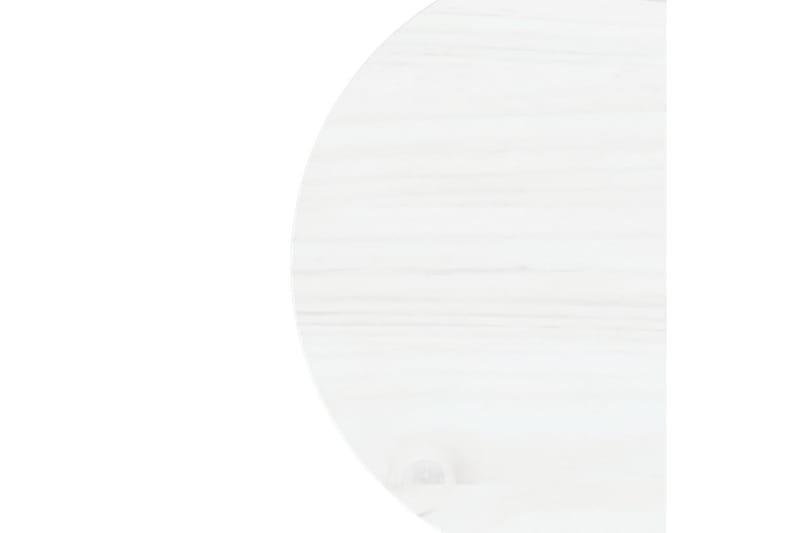 Bordplate hvit 30x2,5 cm heltre furu - Hvit - Bordplate