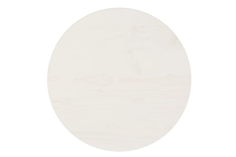 Bordplate hvit 40x2,5 cm heltre furu - Hvit - Bordplate