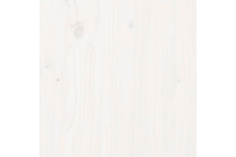 Bordplate hvit 80x2,5 cm heltre furu - Hvit - Bordplate