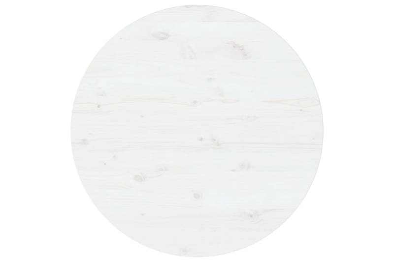 Bordplate hvit 90x2,5 cm heltre furu - Hvit - Bordplate