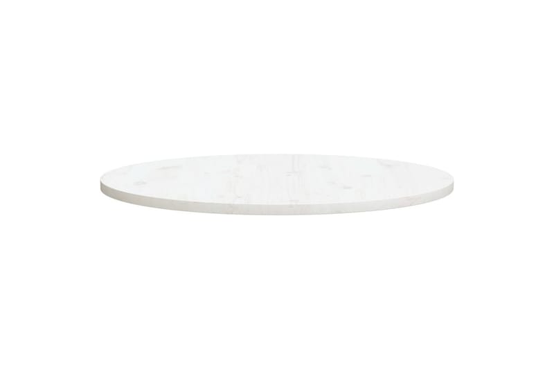 Bordplate hvit 90x2,5 cm heltre furu - Hvit - Bordplate