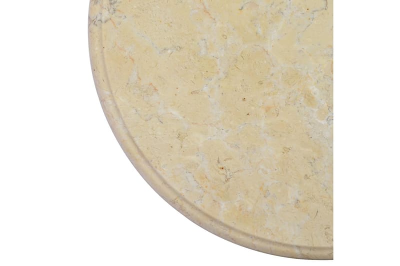 Bordplate kremhvit Ø40x2,5 cm marmor - Krem - Møbler - Bord - Bordtilbehør - Bordplate