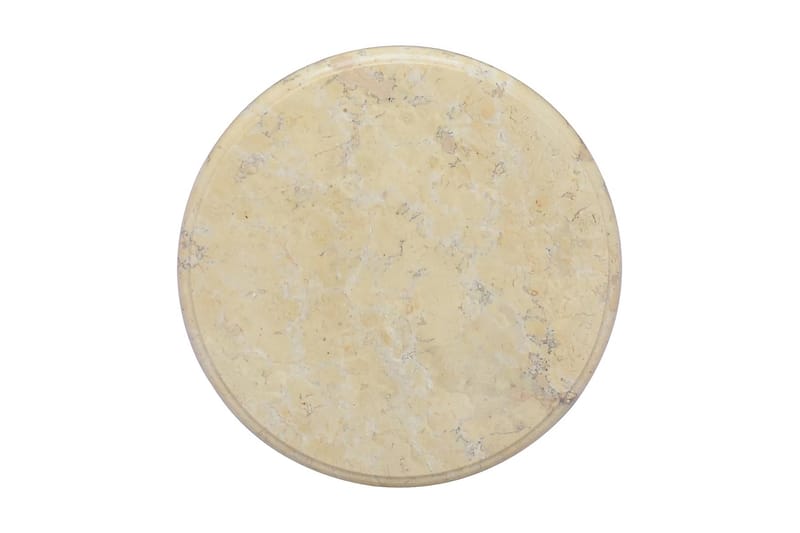 Bordplate kremhvit Ø40x2,5 cm marmor - Krem - Møbler - Bord - Bordtilbehør - Bordplate