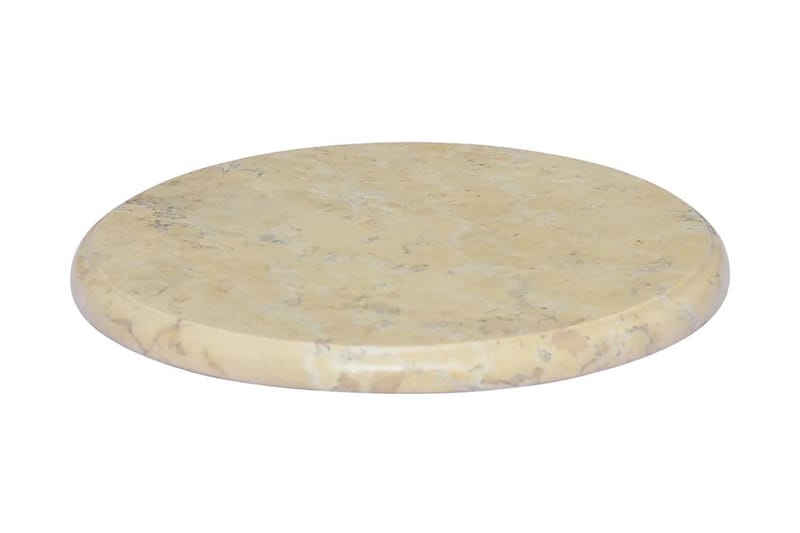 Bordplate kremhvit Ø40x2,5 cm marmor - Krem - Møbler - Bord - Bordtilbehør - Bordplate