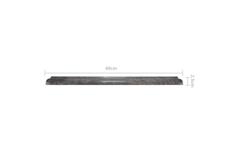 Bordplate svart Ø40x2,5 cm marmor - Svart - Møbler - Bord - Bordtilbehør - Bordplate