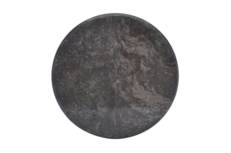 Bordplate svart Ø50x2,5 cm marmor - Svart - Bordplate