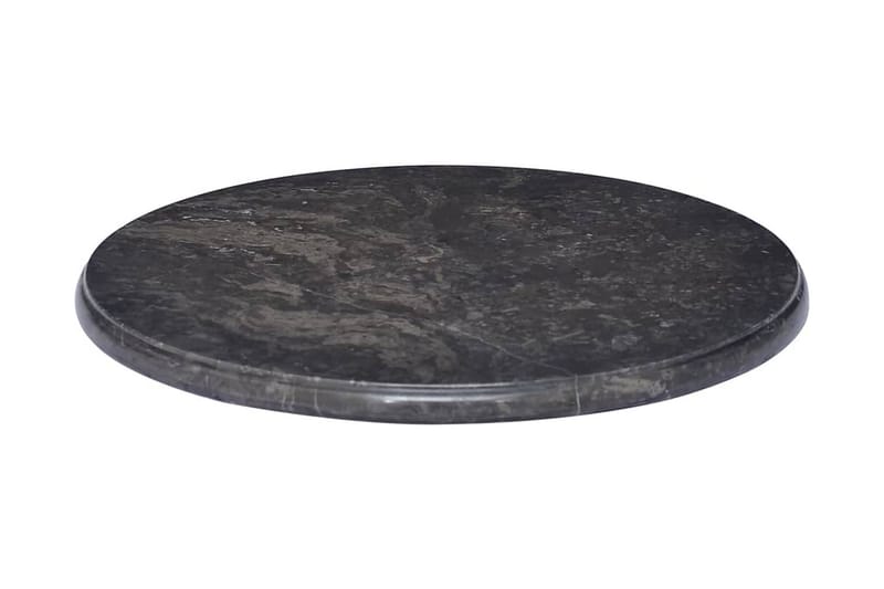 Bordplate svart Ø50x2,5 cm marmor - Svart - Møbler - Bord - Bordtilbehør - Bordplate