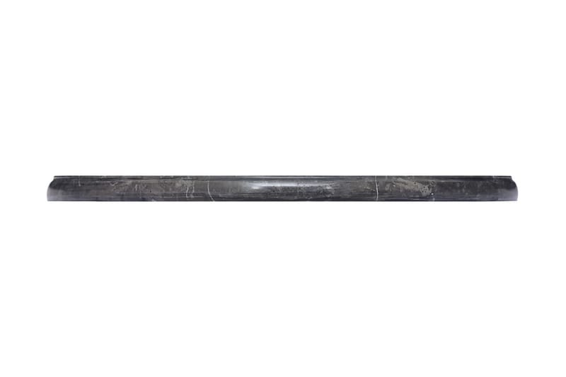 Bordplate svart Ø50x2,5 cm marmor - Svart - Bordplate