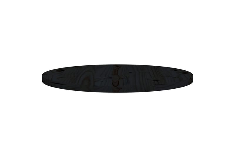 Bordplate svart 60x2,5 cm heltre furu - Svart - Bordplate