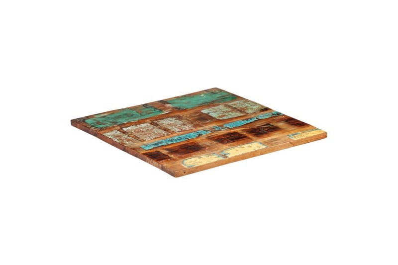 Firkantet bordplate 70x70 cm 25-27 mm gjenvunnet heltre - Møbler - Bord - Bordtilbehør - Bordplate
