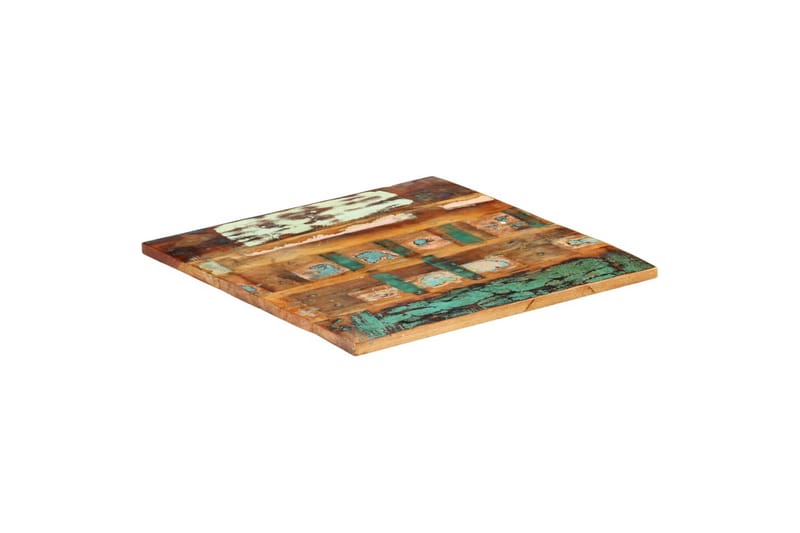 Firkantet bordplate 70x70 cm 25-27 mm gjenvunnet heltre - Møbler - Bord - Bordtilbehør - Bordplate