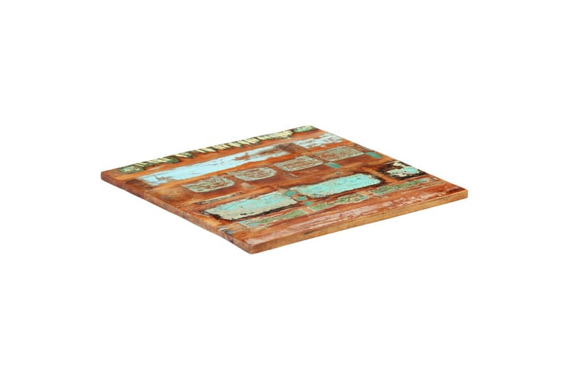Firkantet bordplate 70x70 cm 25-27 mm gjenvunnet heltre - Møbler - Bord - Bordtilbehør - Bordplate
