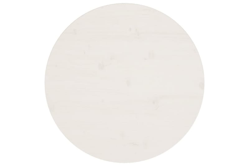 Bordplate hvit 60x2,5 cm heltre furu - Hvit - Bordplate