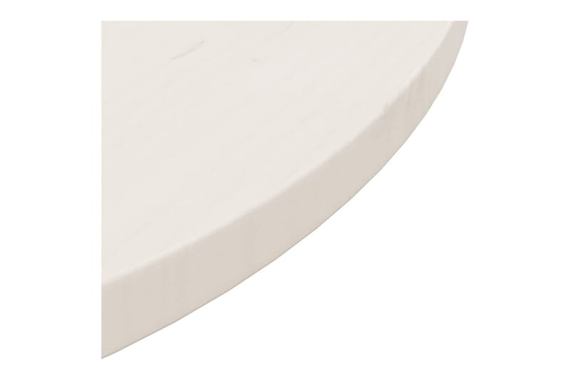 Bordplate hvit 60x2,5 cm heltre furu - Hvit - Møbler - Bord - Bordtilbehør - Bordplate