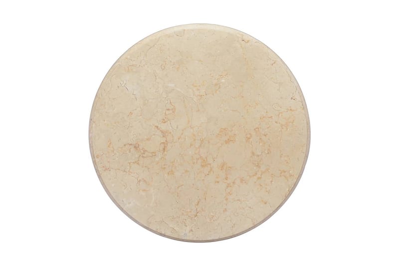 Bordplate kremhvit Ø50x2,5 cm marmor - Krem - Møbler - Bord - Bordtilbehør - Bordplate