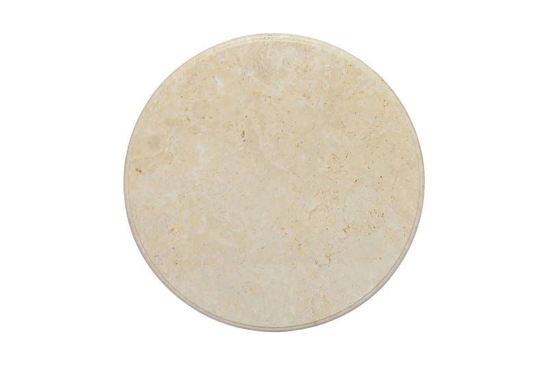 Bordplate kremhvit Ø60x2,5 cm marmor - Krem - Møbler - Bord - Bordtilbehør - Bordplate