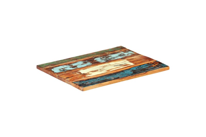 Rektangulær bordplate 70x80 cm 25-27 mm gjenvunnet heltre - Bordplate