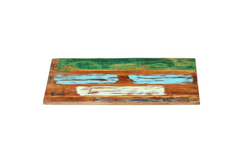 Rektangulær bordplate 70x80 cm 25-27 mm gjenvunnet heltre - Møbler - Bord - Bordtilbehør - Bordplate