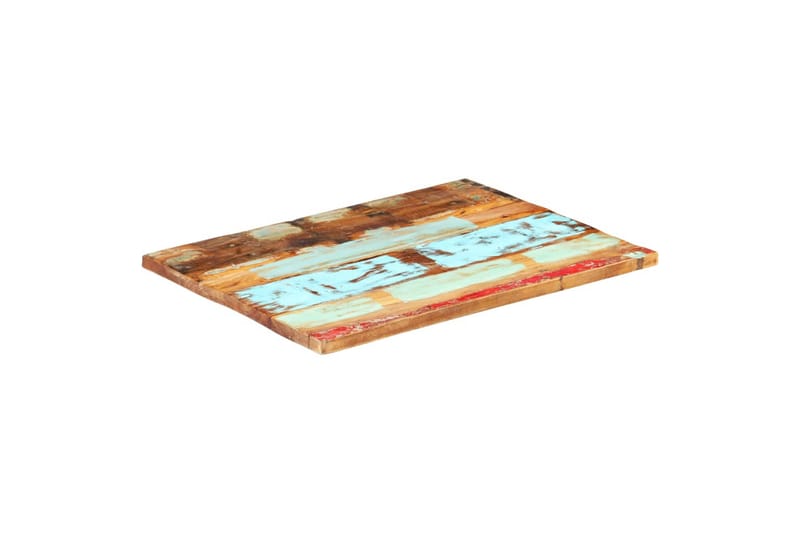 Rektangulær bordplate 70x80 cm 25-27 mm gjenvunnet heltre - Møbler - Bord - Bordtilbehør - Bordplate